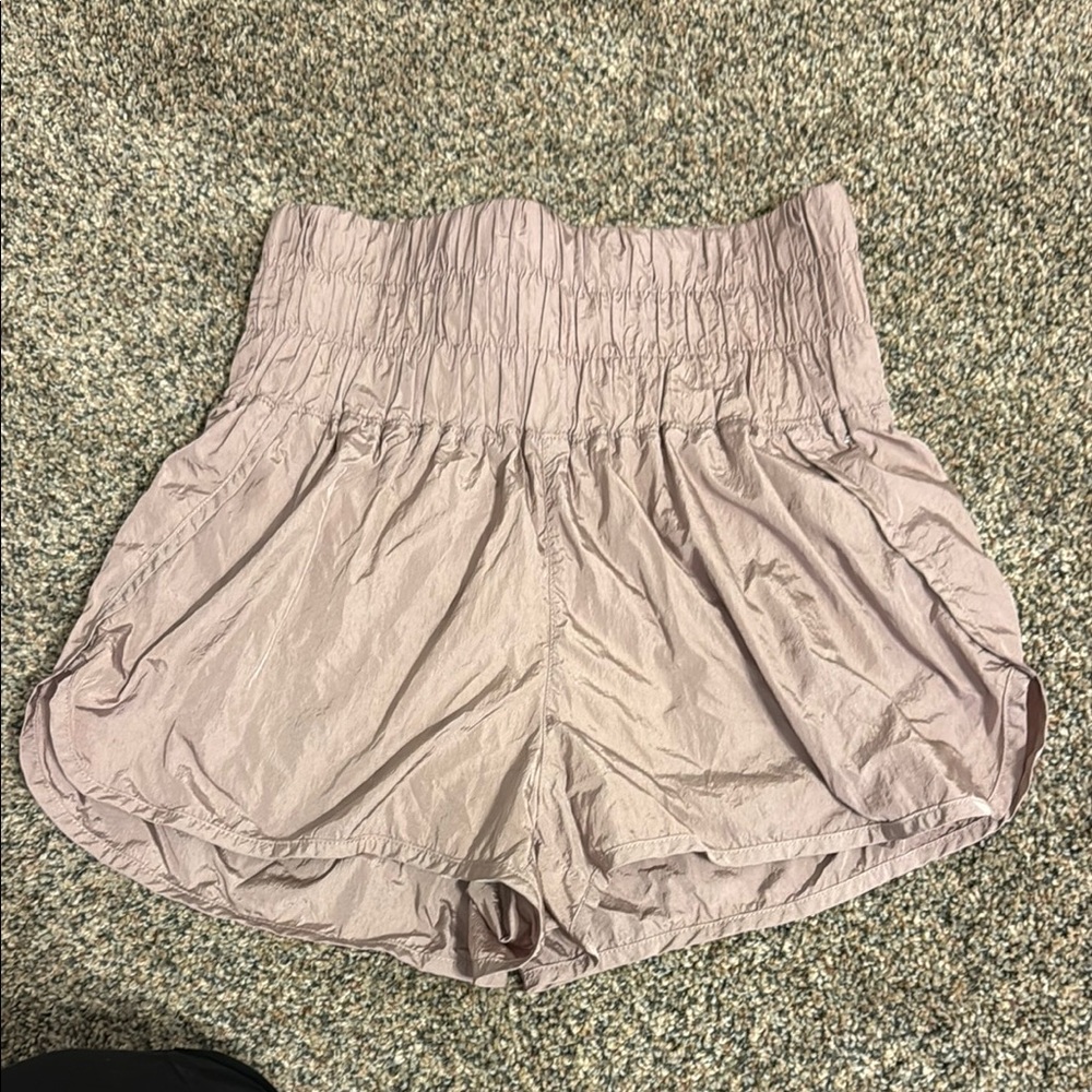 FP Movement by Free People High Waist mauve Shorts